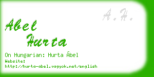 abel hurta business card